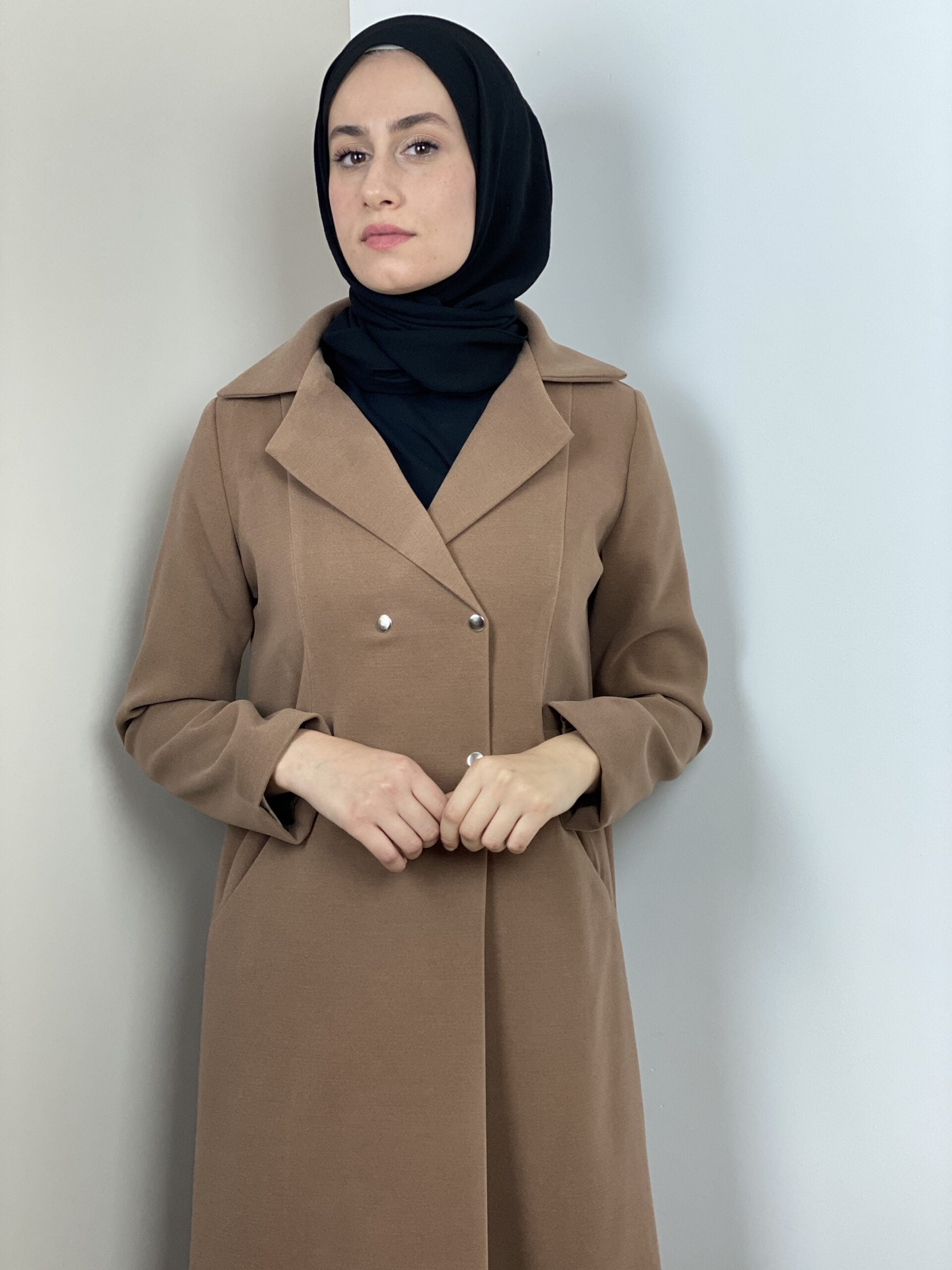 Önü Çıt Çıtlı Kaban - Görsel 4