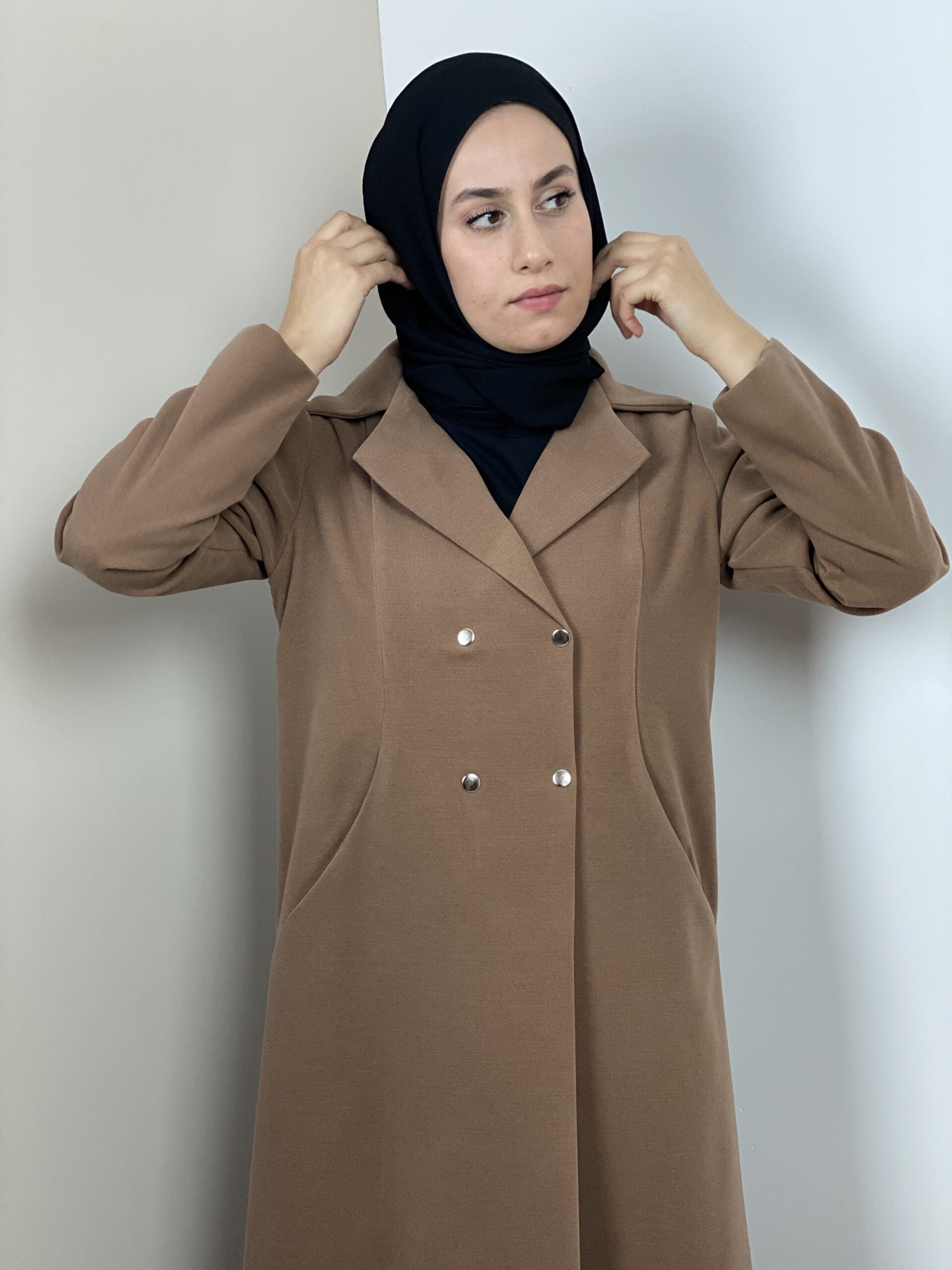 Önü Çıt Çıtlı Kaban - Görsel 2